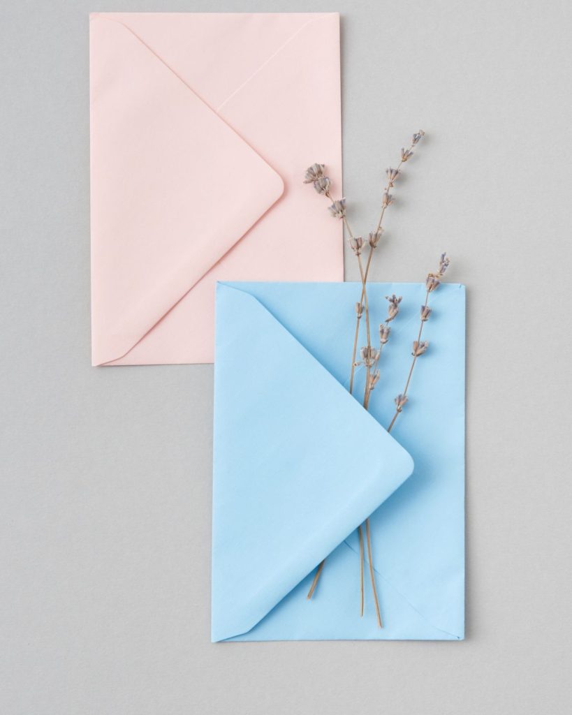 Lavender invitation set